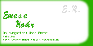 emese mohr business card